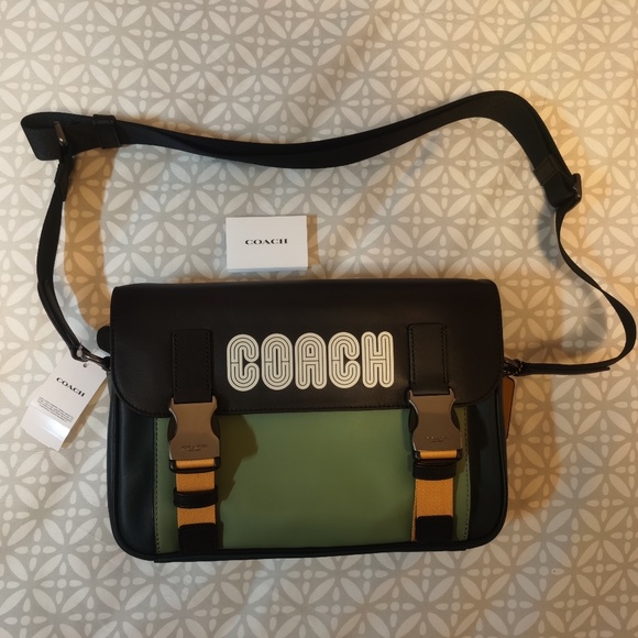 Coach Bags Nwt Coach Track Crossbody In Colorblock With Coach Patch